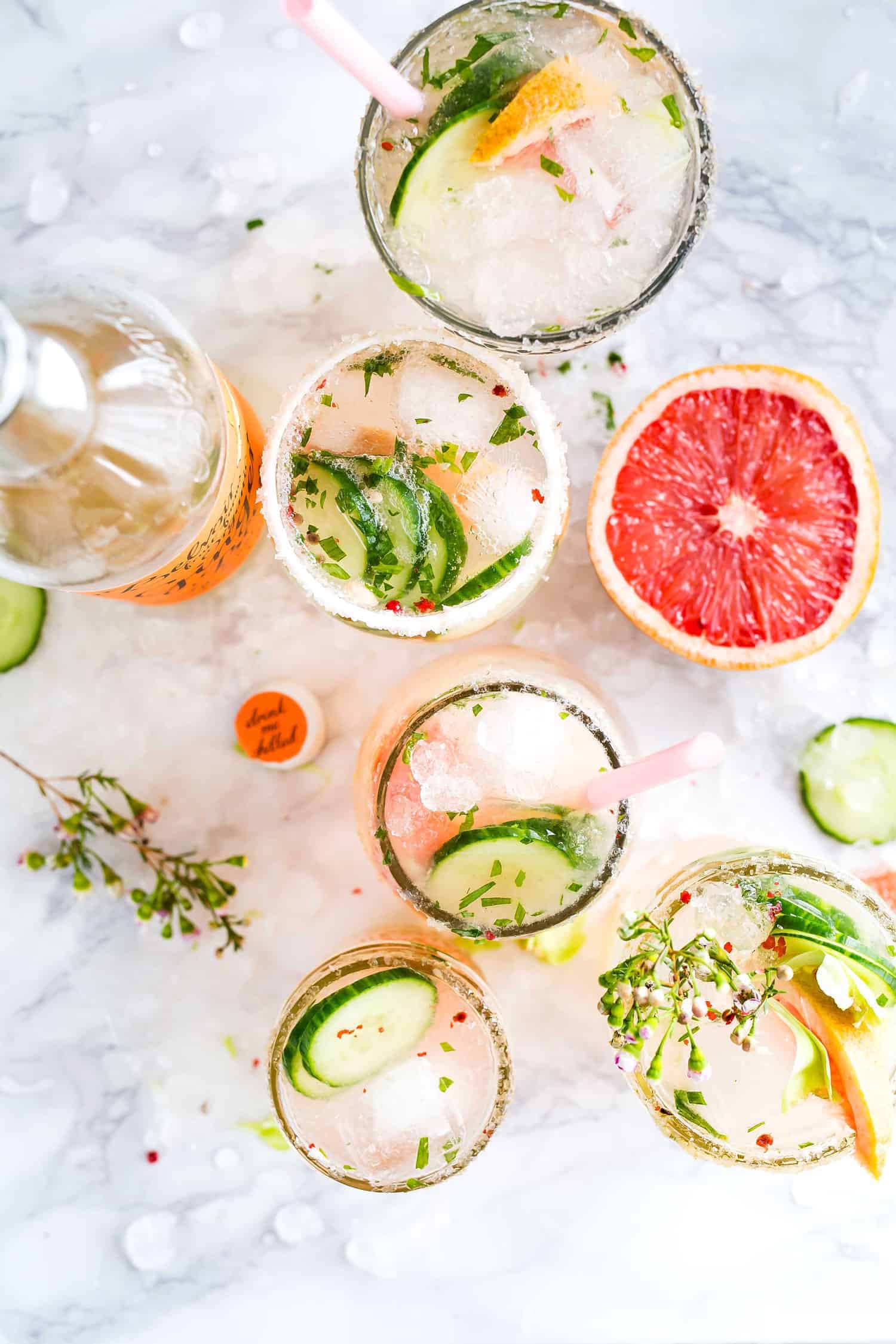 mocktail cucumber grapefruit lime s