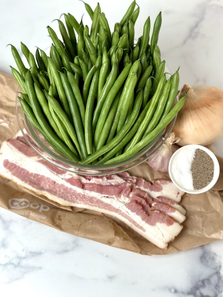 Green Beans with Bacon ingredients