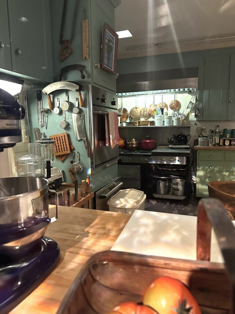 A picture of Julia Child's kitchen at the National Museum of American History in Washington DC, picture of her range and oven