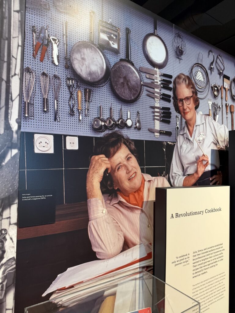 A picture from the Julia Child: A Recipe for Life exhibit, Julia and Simon Beck