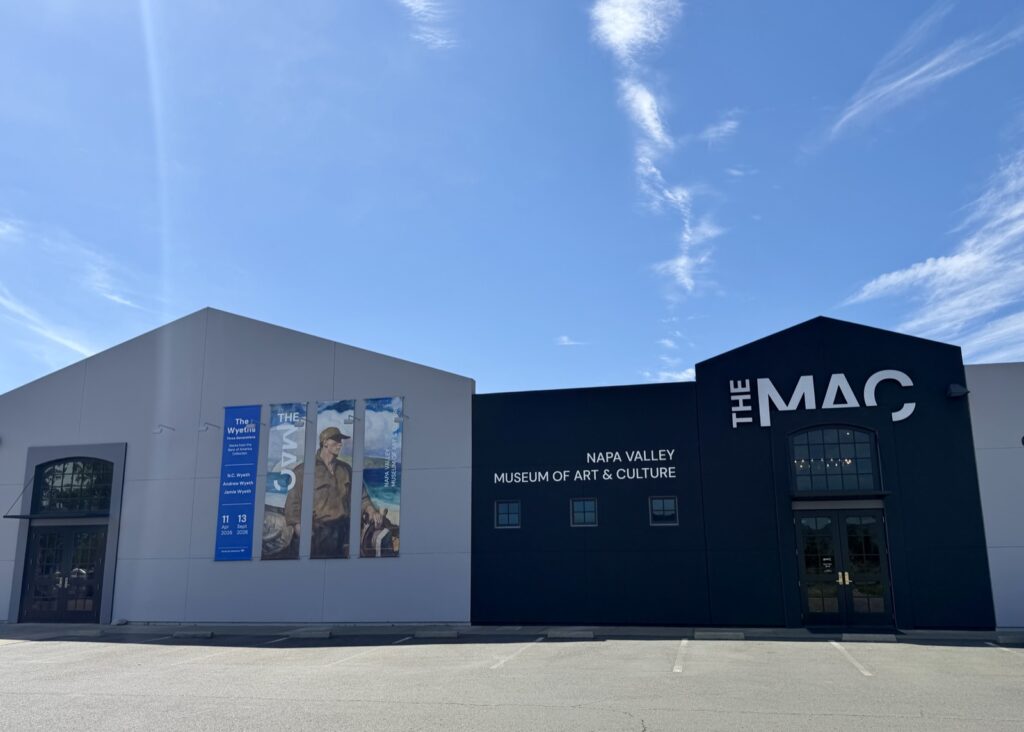 This is a picture of the outside of The Mac in Saint Helena.