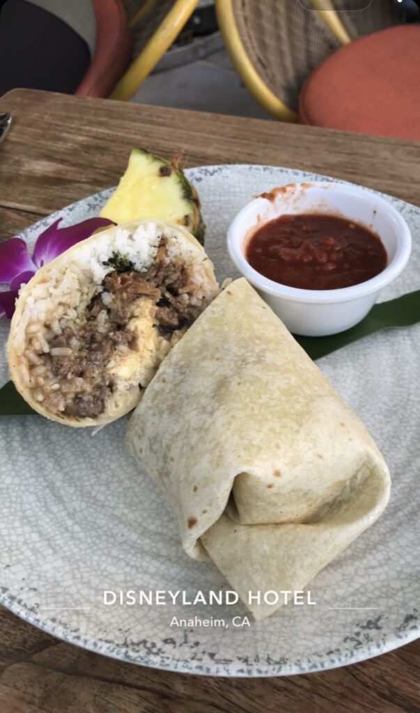 A picture of the local Moko burrito from Tangaroa Terrace Tropical Bar and Grill.