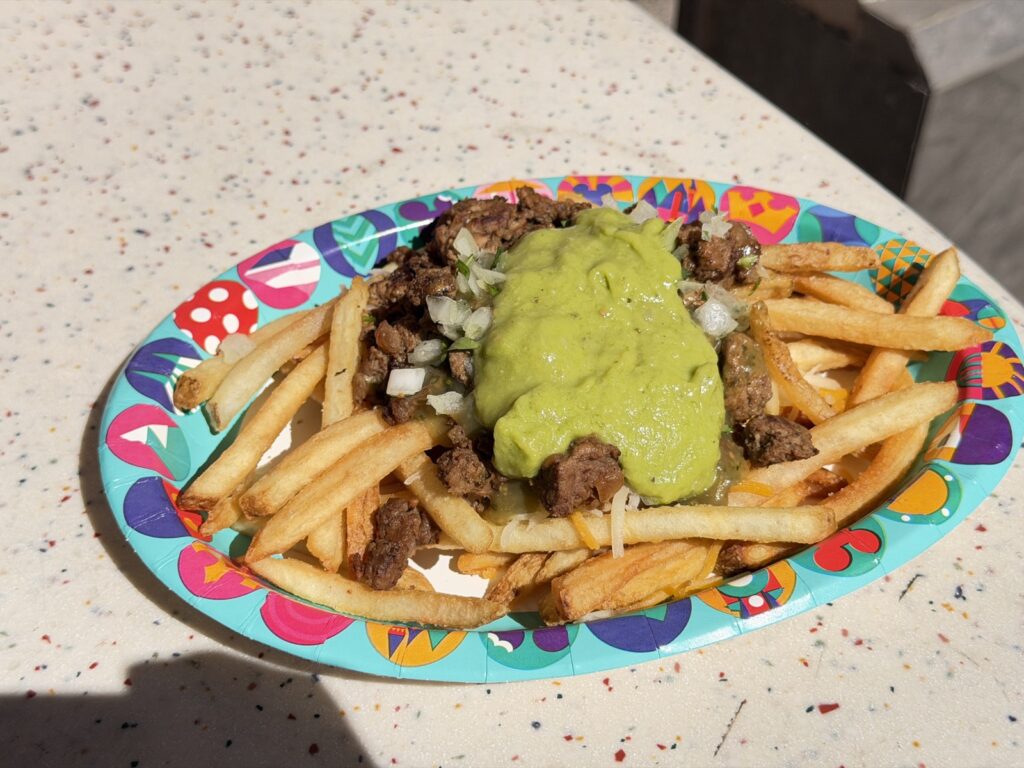 A picture of Asada Fries from Award Wieners in Disneyland California Adventure.