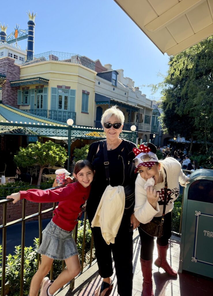 A picture of a Mickey beignet and how to eat it at Disneyland.