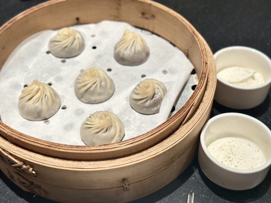 Chocolate xiao long bao and sea salt cream from Denta Fung.