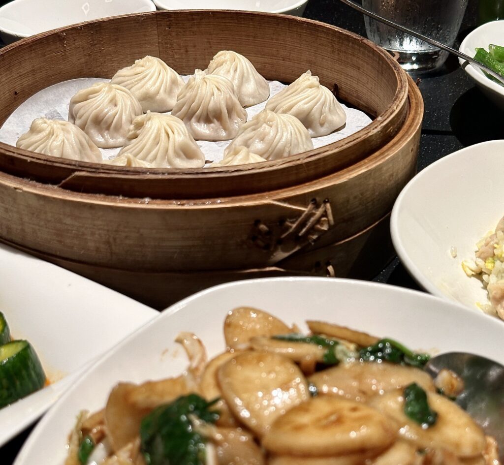 A picture of xiao long bao from Din Tai Fung.
