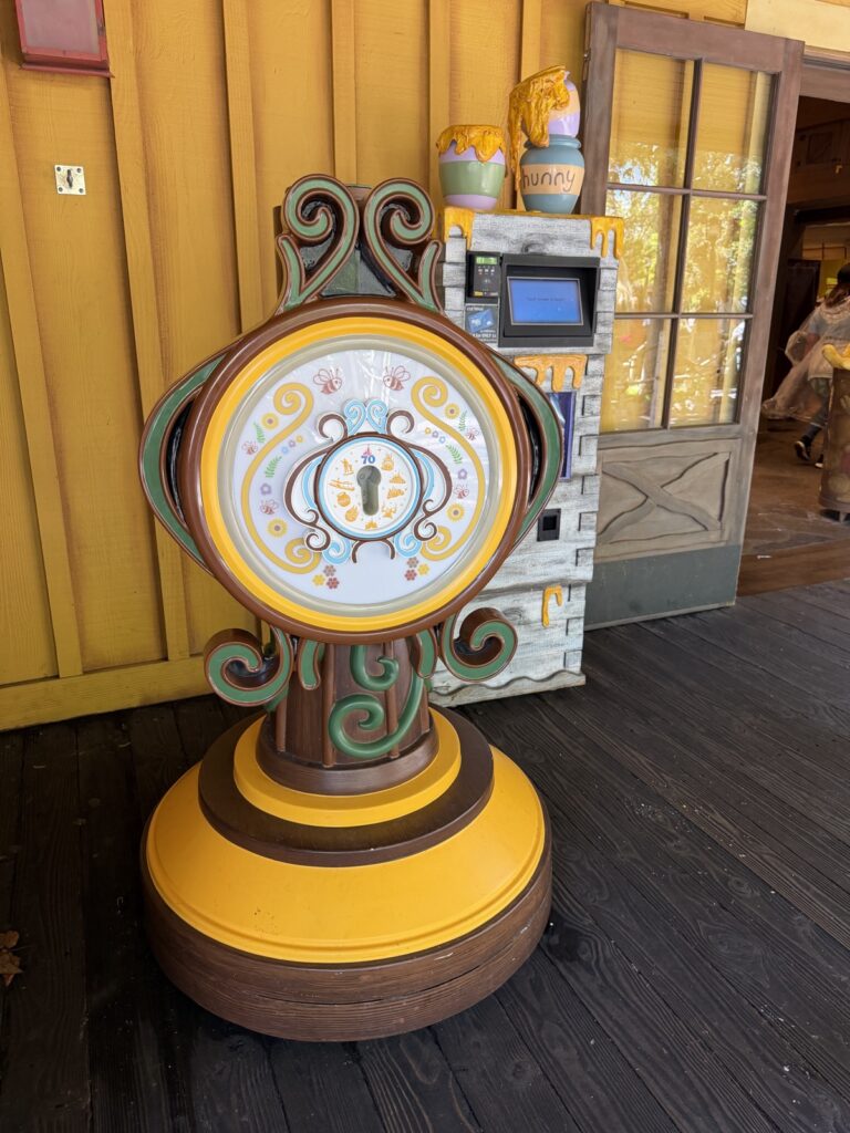 A picture of Disneyland's 70th Anniversary Key Experience in Pooh's Corner.