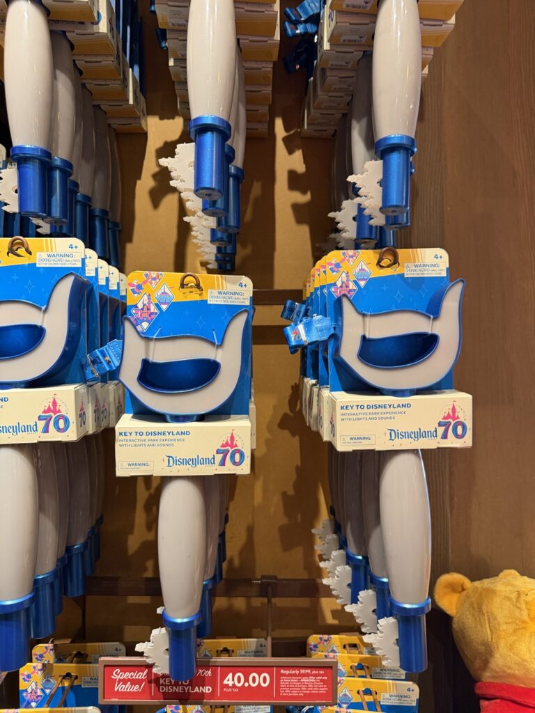 A picture of the magic keys for the key experience at Disneyland for the Disneyland 70th anniversary.