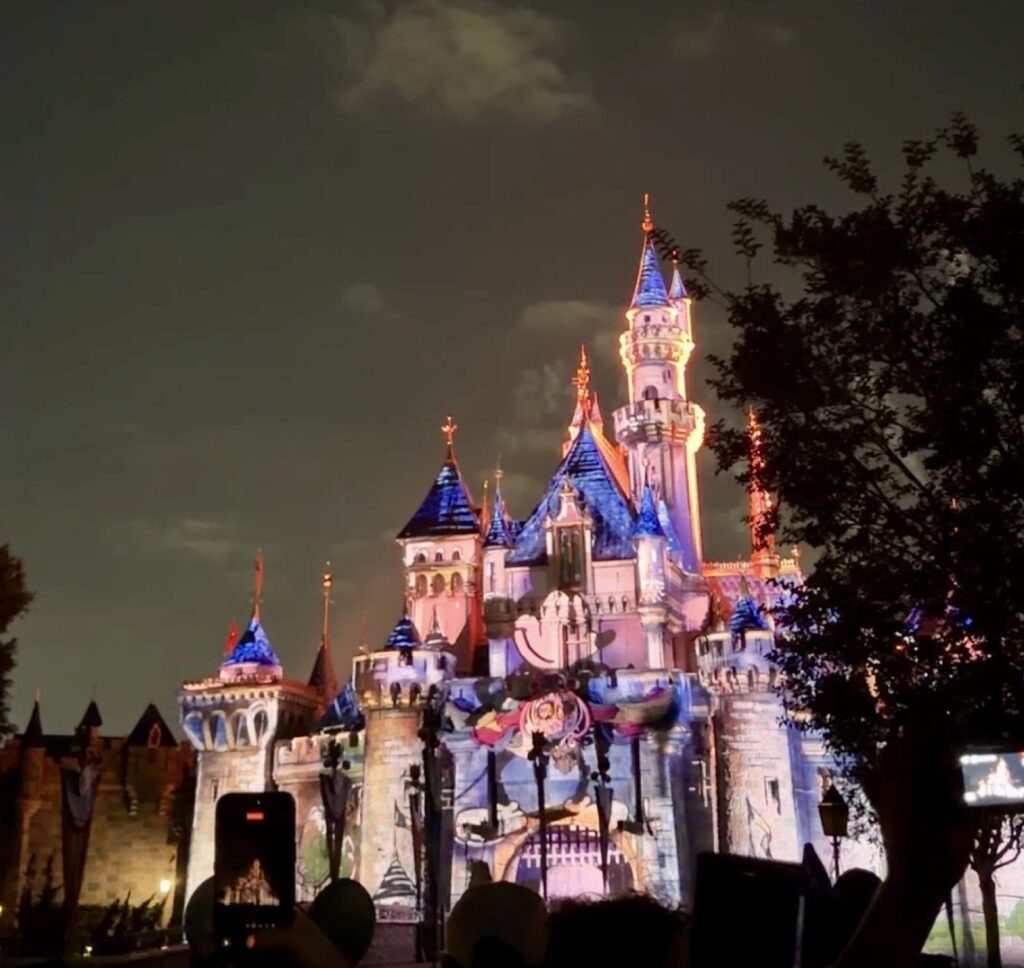 Disneyland's 70th Anniversary Wondrous Journeys Fireworks and Projection Show Mickey.
