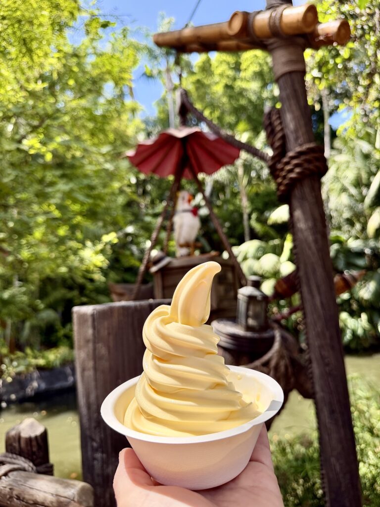 A picture of a door whip at Tropical Hideaway at Disneyland in Anaheim, California.
