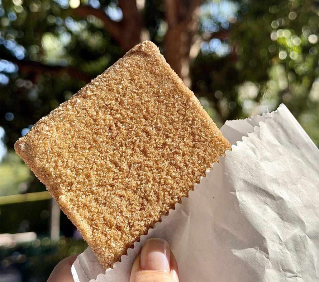 A picture of churro toffee from Disneyland Resort in Anaheim, California.
